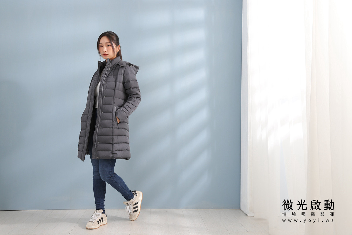 服飾商品攝影｜合隆羽藏男女情侶款羽絨衣模特兒棚拍｜合隆羽藏 17