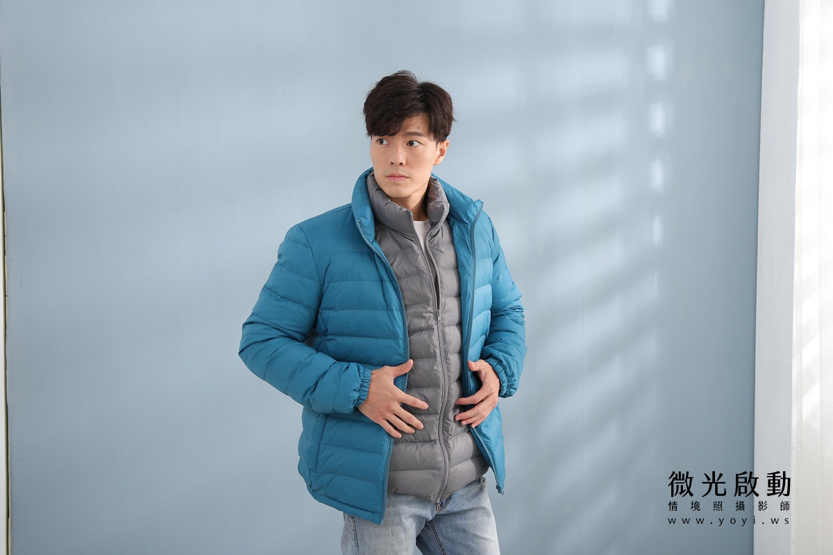 服飾商品攝影｜合隆羽藏男女情侶款羽絨衣模特兒棚拍｜合隆羽藏 201
