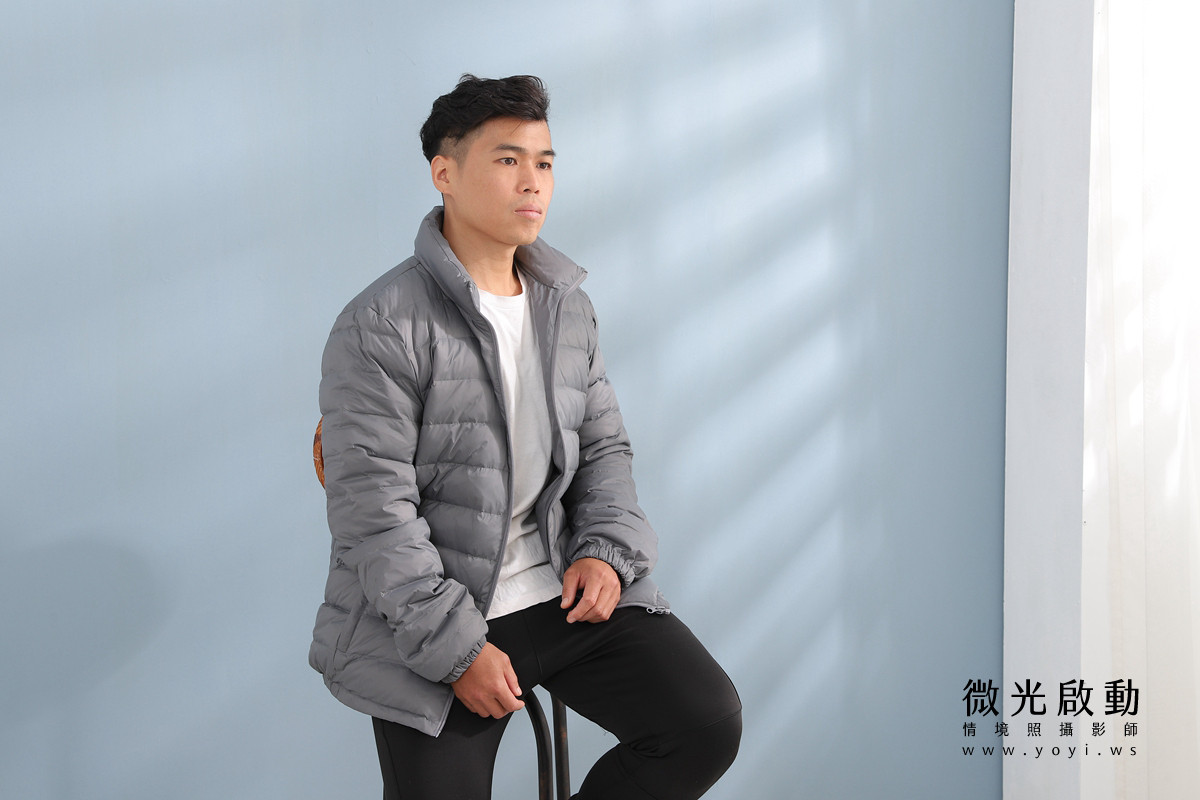 服飾商品攝影｜合隆羽藏男女情侶款羽絨衣模特兒棚拍｜合隆羽藏 29
