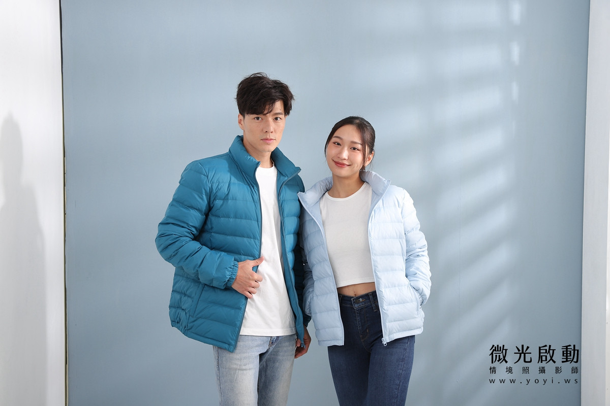 服飾商品攝影｜合隆羽藏男女情侶款羽絨衣模特兒棚拍｜合隆羽藏 69