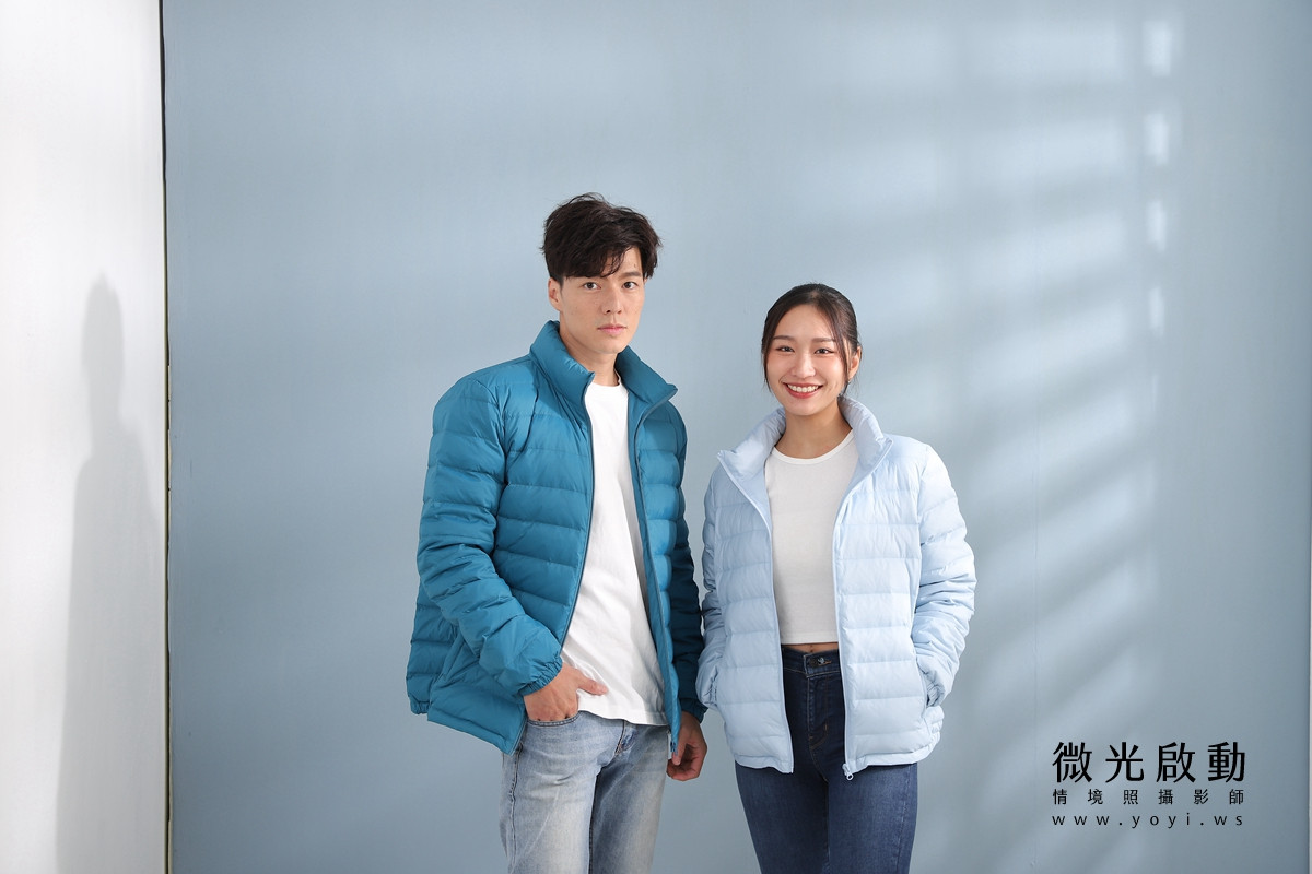 服飾商品攝影｜合隆羽藏男女情侶款羽絨衣模特兒棚拍｜合隆羽藏 71