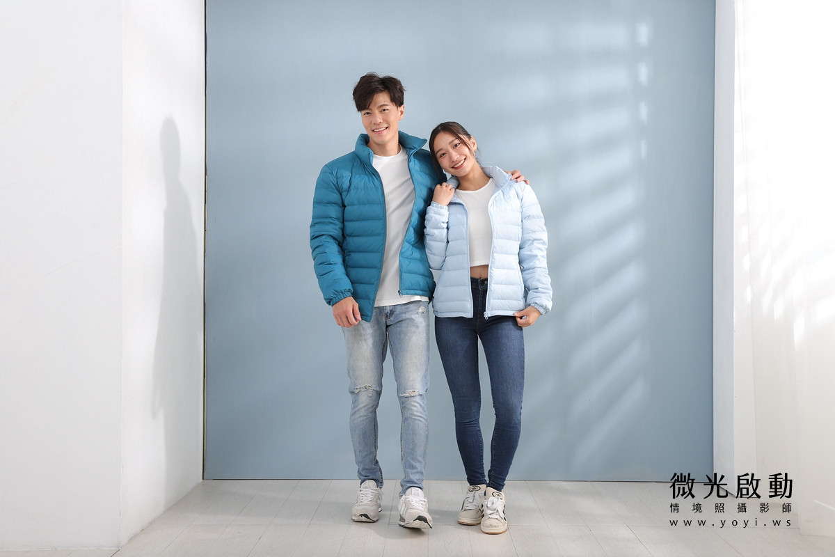 服飾商品攝影｜合隆羽藏男女情侶款羽絨衣模特兒棚拍｜合隆羽藏 73