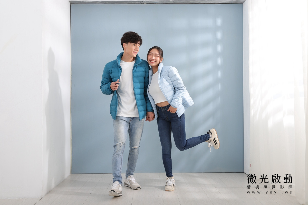 服飾商品攝影｜合隆羽藏男女情侶款羽絨衣模特兒棚拍｜合隆羽藏 75