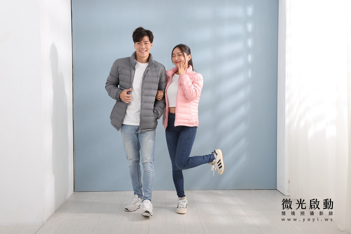 服飾商品攝影｜合隆羽藏男女情侶款羽絨衣模特兒棚拍｜合隆羽藏 77