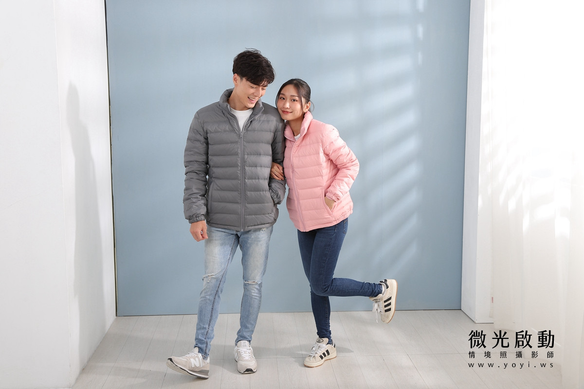 服飾商品攝影｜合隆羽藏男女情侶款羽絨衣模特兒棚拍｜合隆羽藏 81