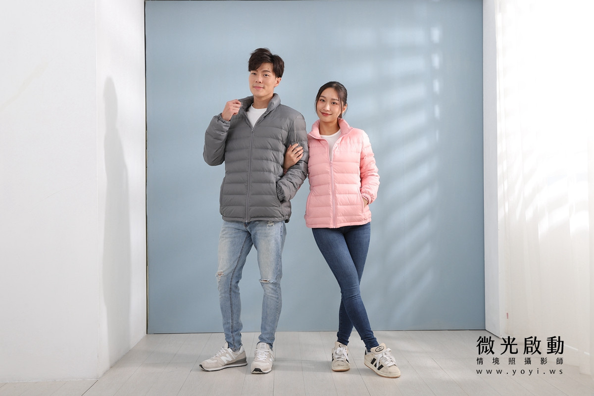 服飾商品攝影｜合隆羽藏男女情侶款羽絨衣模特兒棚拍｜合隆羽藏 83