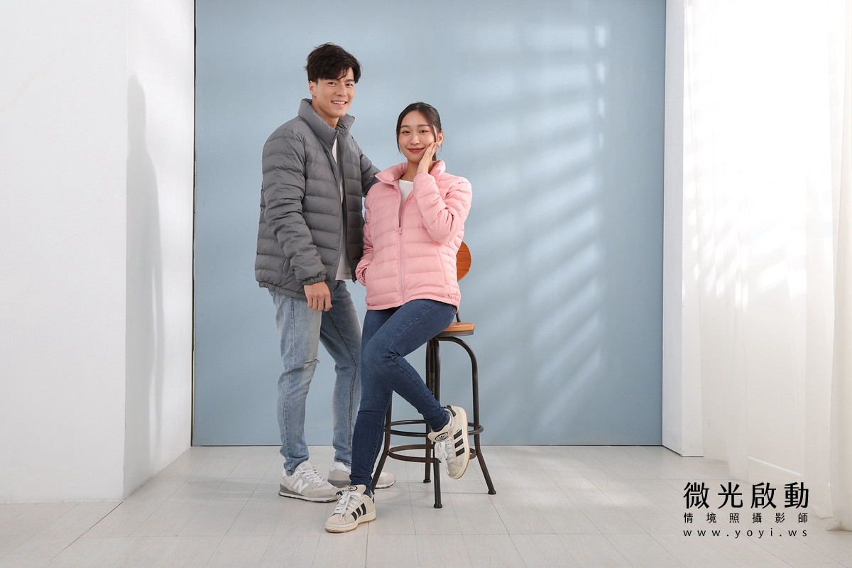 服飾商品攝影｜合隆羽藏男女情侶款羽絨衣模特兒棚拍｜合隆羽藏 85