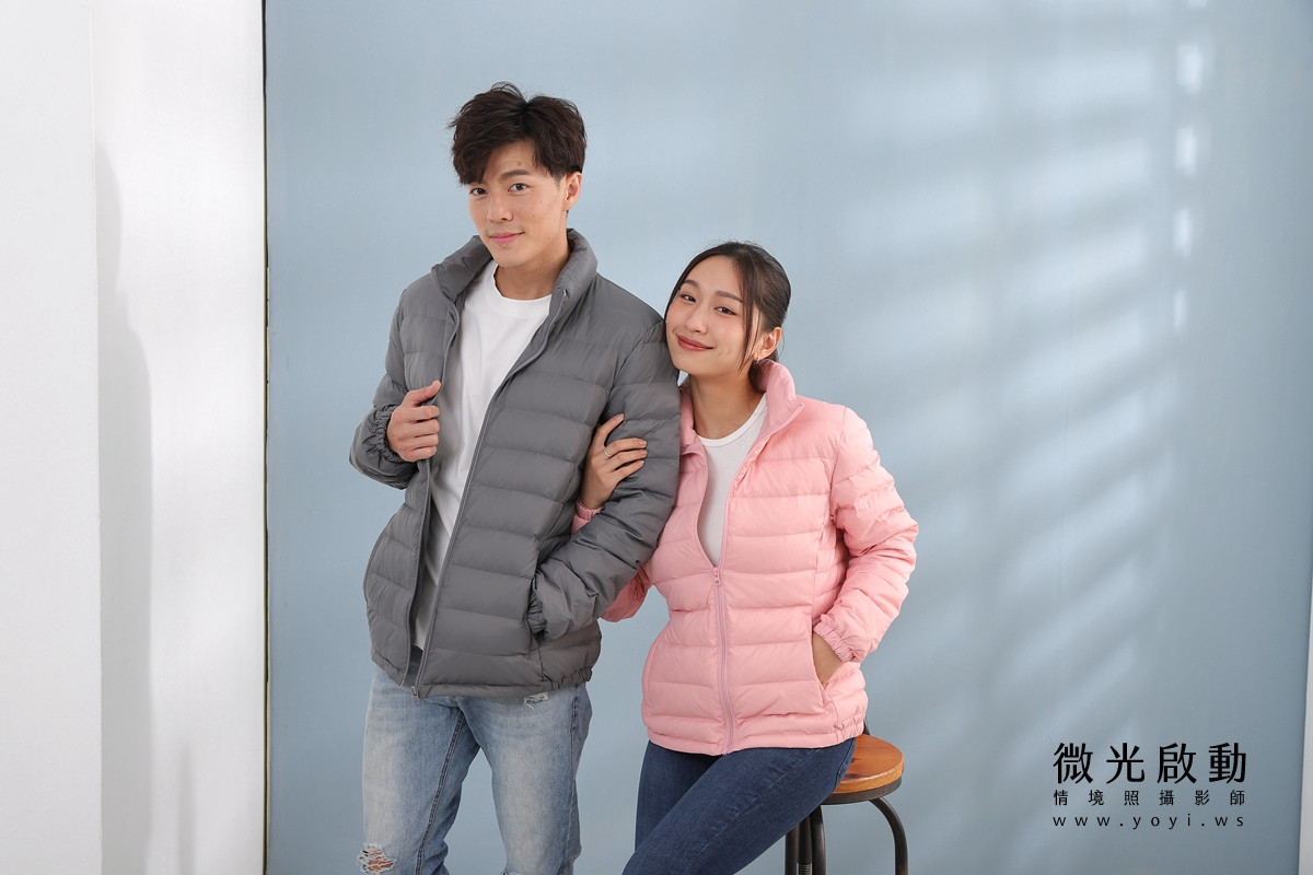 服飾商品攝影｜合隆羽藏男女情侶款羽絨衣模特兒棚拍｜合隆羽藏 89