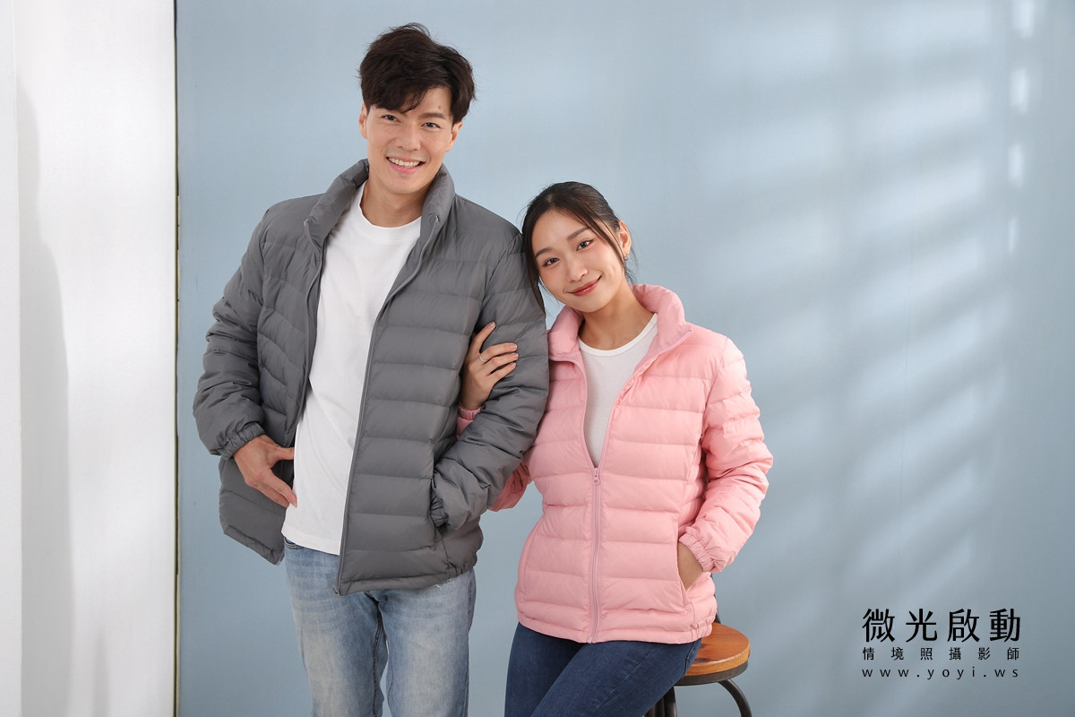 服飾商品攝影｜合隆羽藏男女情侶款羽絨衣模特兒棚拍｜合隆羽藏 91