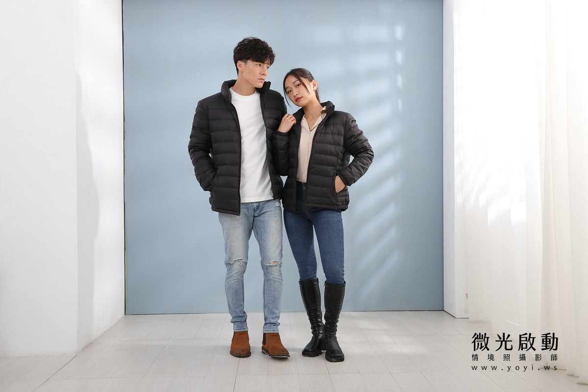 服飾商品攝影｜合隆羽藏男女情侶款羽絨衣模特兒棚拍｜合隆羽藏 95