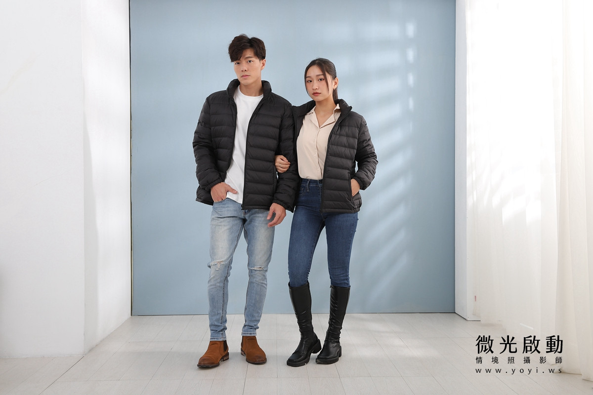 服飾商品攝影｜合隆羽藏男女情侶款羽絨衣模特兒棚拍｜合隆羽藏 97