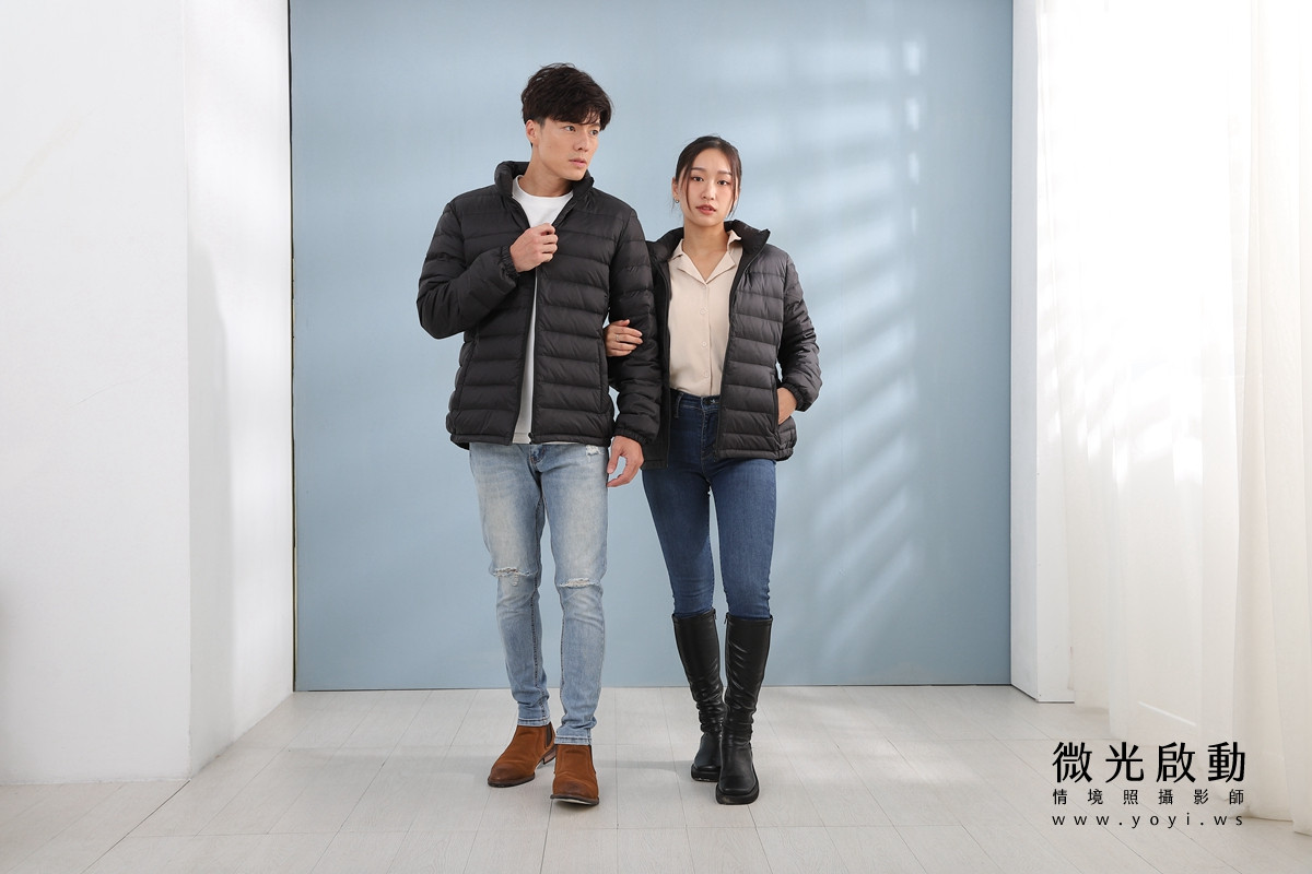 服飾商品攝影｜合隆羽藏男女情侶款羽絨衣模特兒棚拍｜合隆羽藏 99