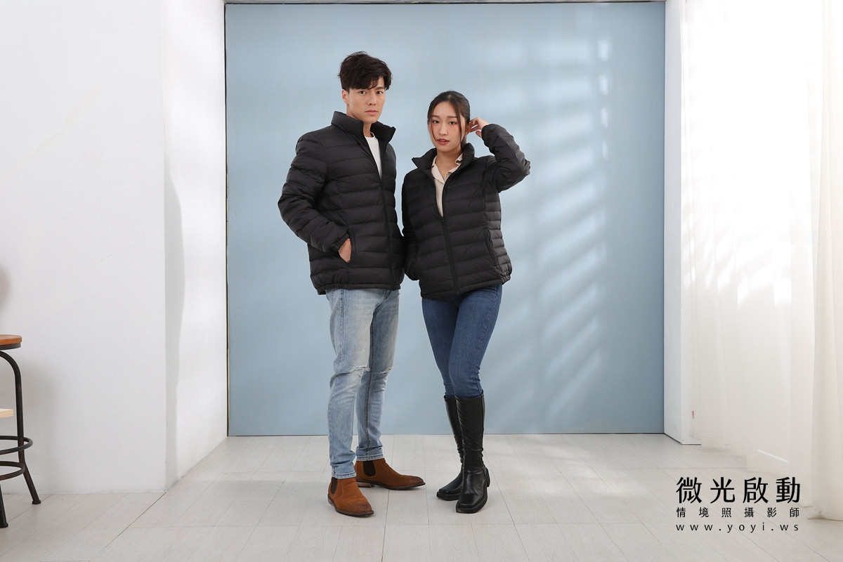 服飾商品攝影｜合隆羽藏男女情侶款羽絨衣模特兒棚拍｜合隆羽藏 101