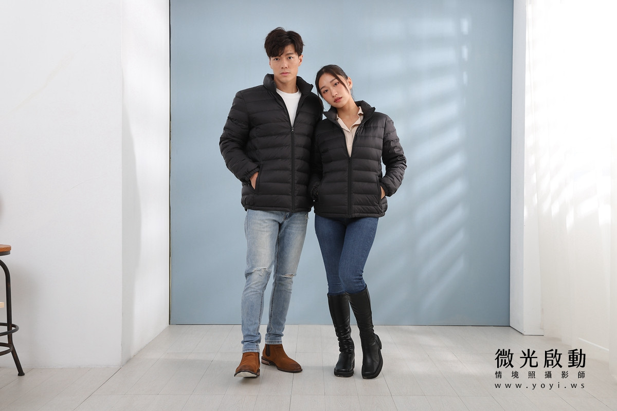 服飾商品攝影｜合隆羽藏男女情侶款羽絨衣模特兒棚拍｜合隆羽藏 103