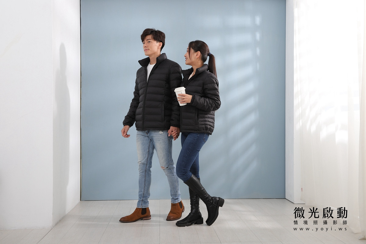 服飾商品攝影｜合隆羽藏男女情侶款羽絨衣模特兒棚拍｜合隆羽藏 105