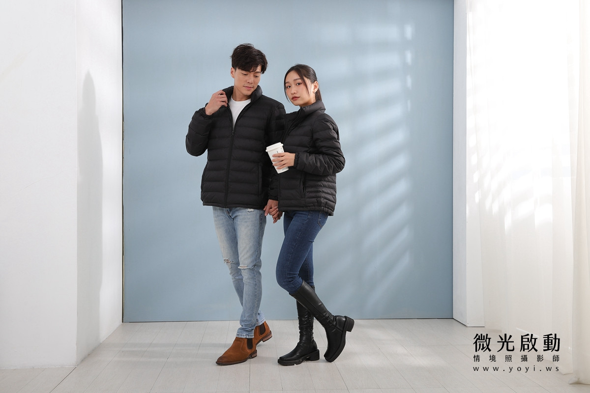 服飾商品攝影｜合隆羽藏男女情侶款羽絨衣模特兒棚拍｜合隆羽藏 107