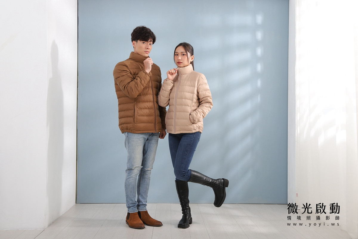 服飾商品攝影｜合隆羽藏男女情侶款羽絨衣模特兒棚拍｜合隆羽藏 111