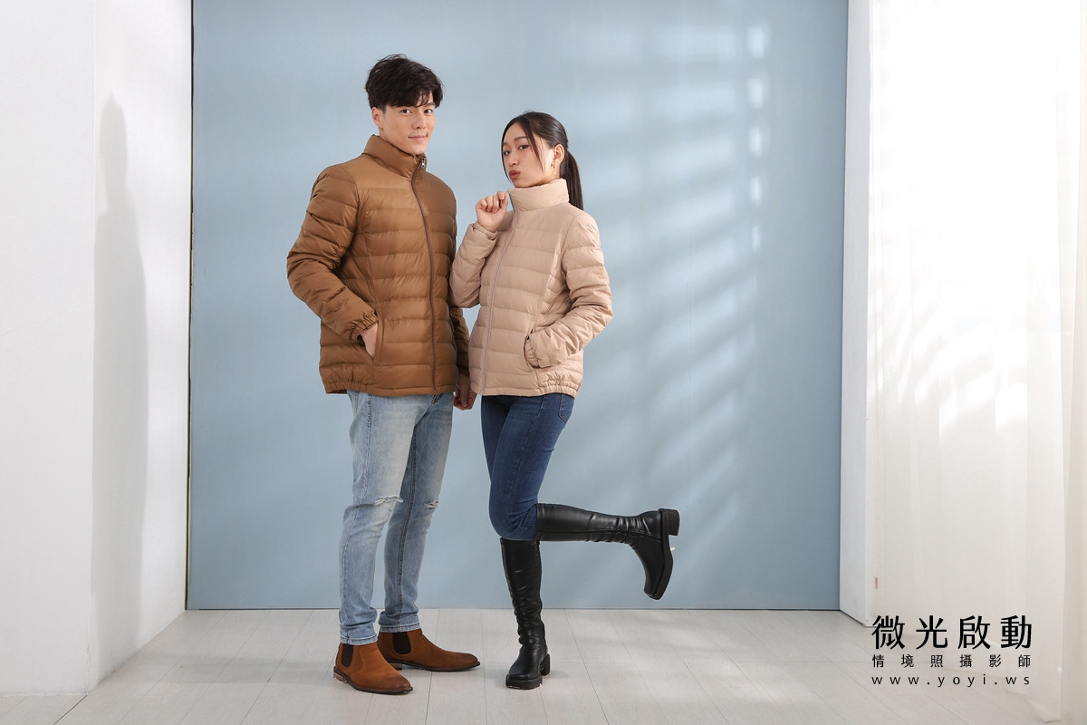 服飾商品攝影｜合隆羽藏男女情侶款羽絨衣模特兒棚拍｜合隆羽藏 113