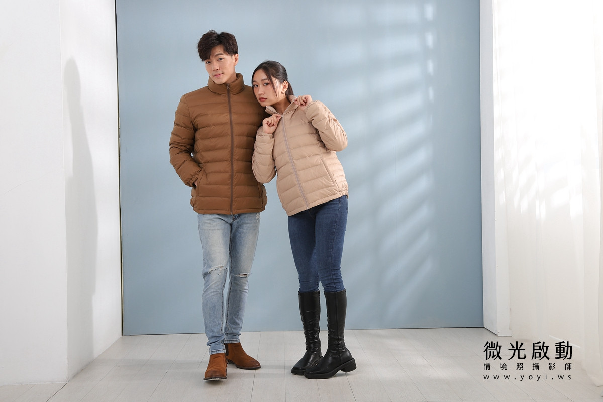 服飾商品攝影｜合隆羽藏男女情侶款羽絨衣模特兒棚拍｜合隆羽藏 117