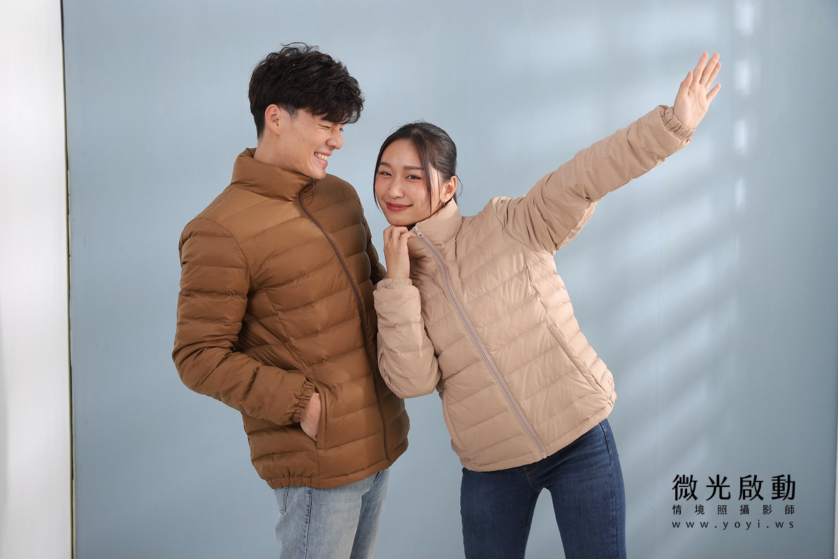 服飾商品攝影｜合隆羽藏男女情侶款羽絨衣模特兒棚拍｜合隆羽藏 119