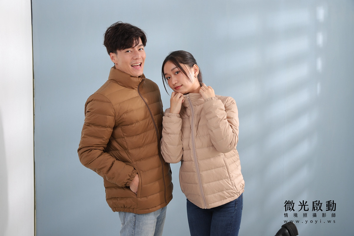 服飾商品攝影｜合隆羽藏男女情侶款羽絨衣模特兒棚拍｜合隆羽藏 121
