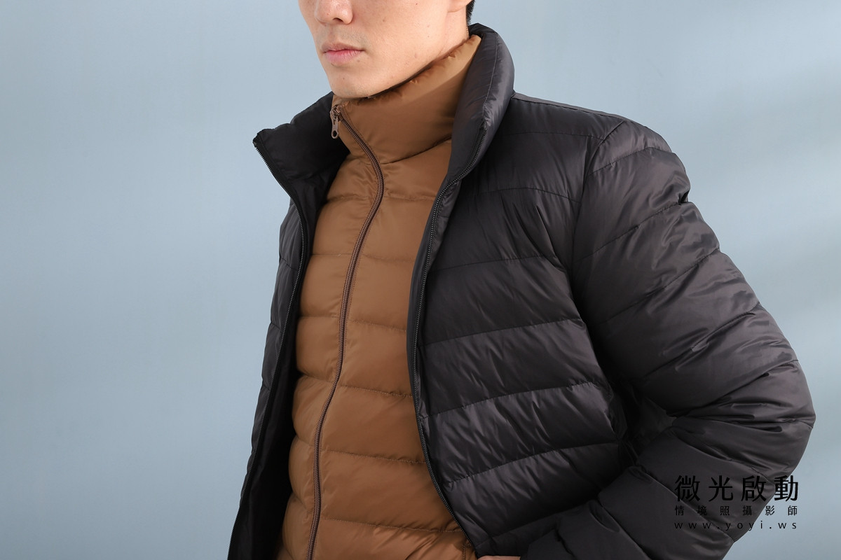 服飾商品攝影｜合隆羽藏男女情侶款羽絨衣模特兒棚拍｜合隆羽藏 193