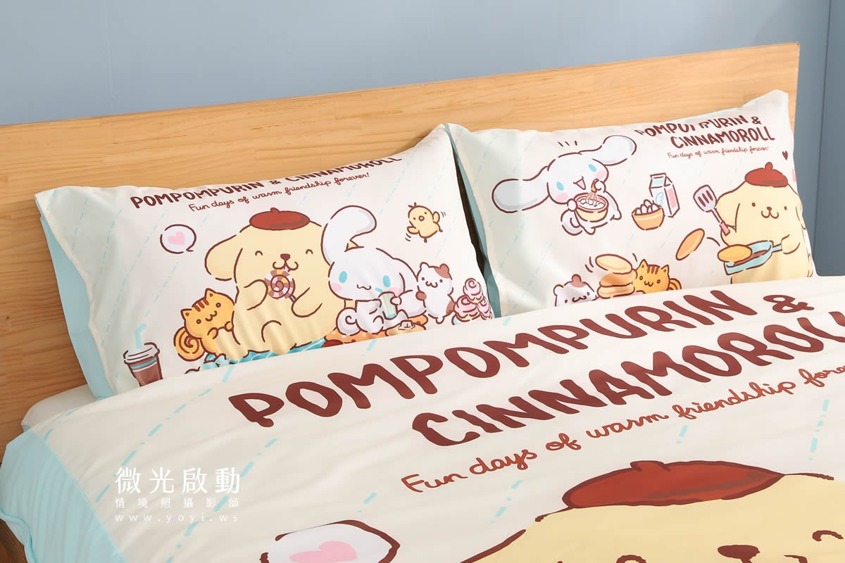 寢具商品攝影｜童趣插畫圖騰雙人床包情境攝影｜床的嫁紗 23