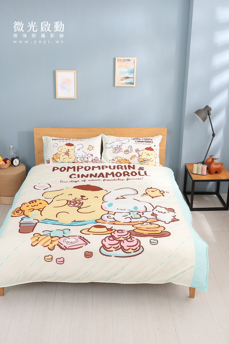 寢具商品攝影｜童趣插畫圖騰雙人床包情境攝影｜床的嫁紗 25