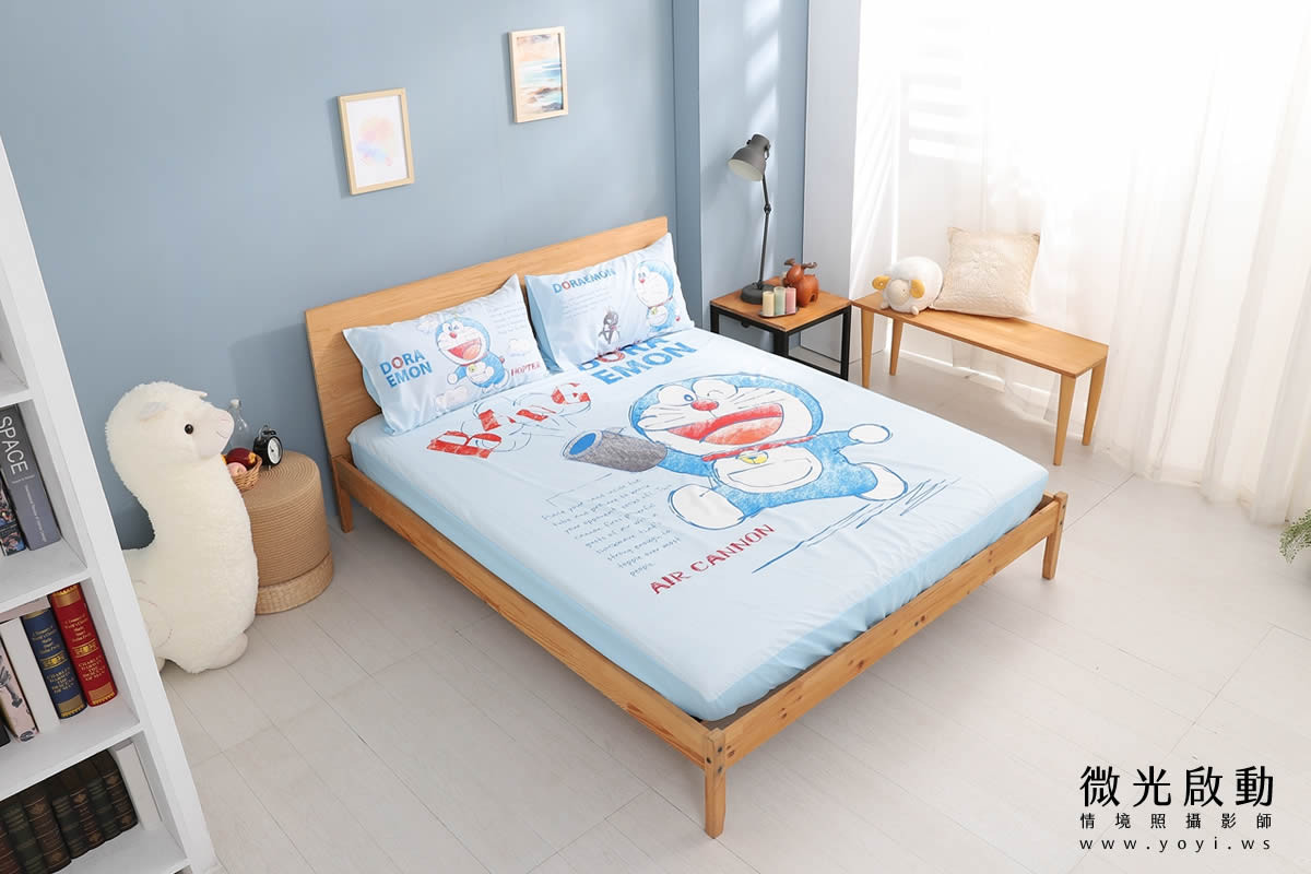 寢具商品攝影｜童趣插畫圖騰雙人床包情境攝影｜床的嫁紗 39