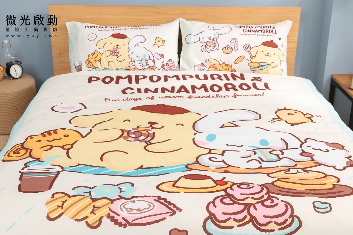 寢具商品攝影｜童趣插畫圖騰雙人床包情境攝影｜床的嫁紗 43