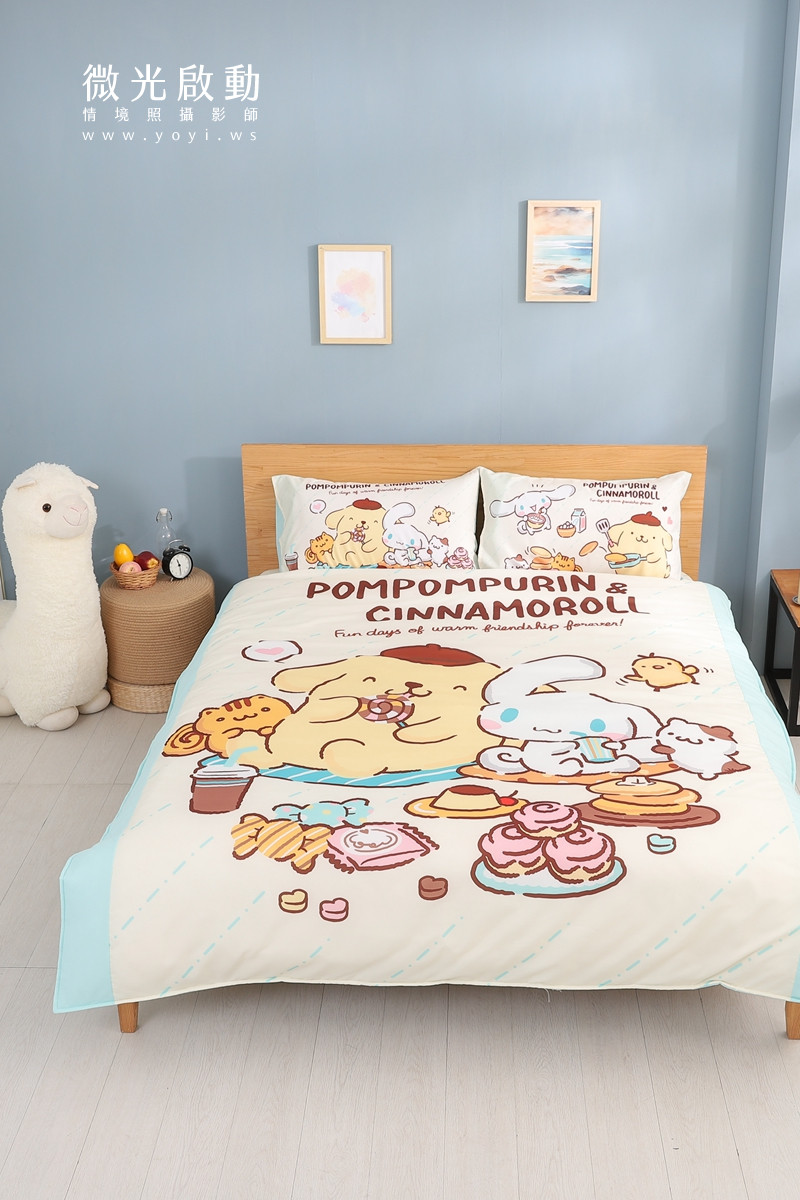 寢具商品攝影｜童趣插畫圖騰雙人床包情境攝影｜床的嫁紗 51
