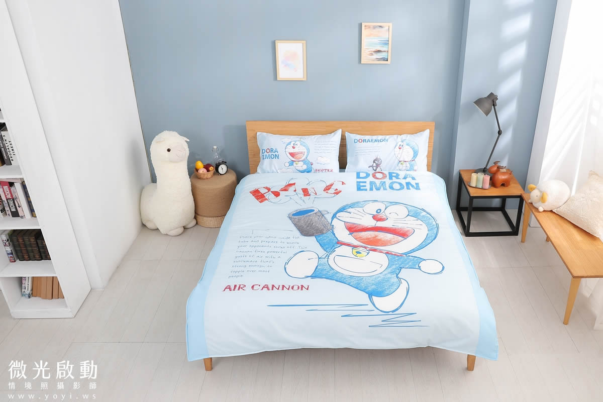 寢具商品攝影｜童趣插畫圖騰雙人床包情境攝影｜床的嫁紗 53