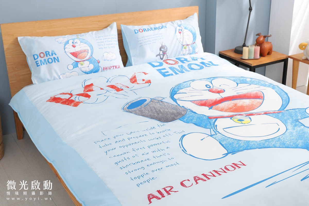 寢具商品攝影｜童趣插畫圖騰雙人床包情境攝影｜床的嫁紗 59
