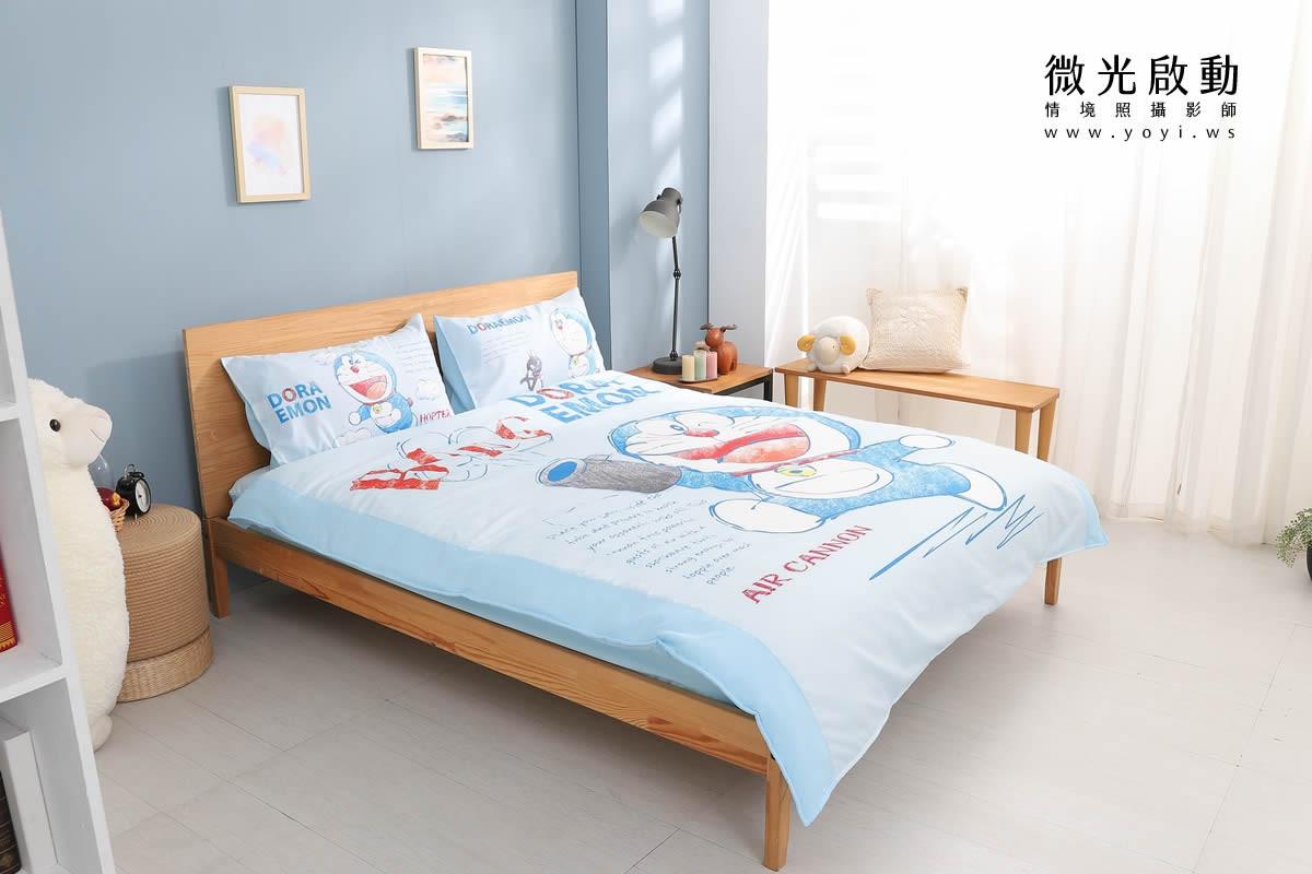 寢具商品攝影｜童趣插畫圖騰雙人床包情境攝影｜床的嫁紗 65