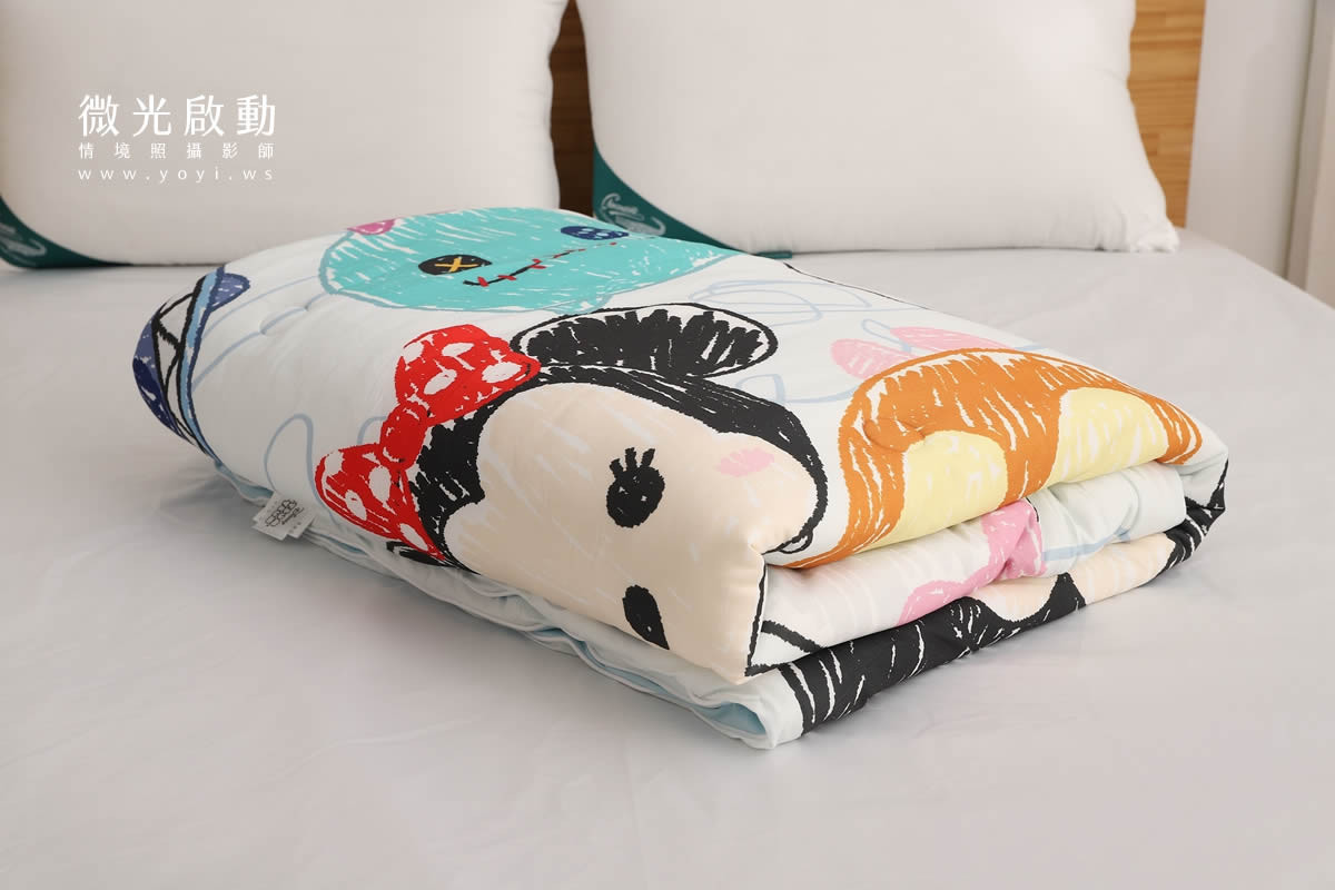 卡通聯名寢具攝影｜迪士尼奇奇蒂蒂雙人床包情境攝影｜銘詳 19