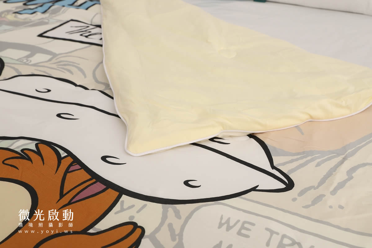 卡通聯名寢具攝影｜迪士尼奇奇蒂蒂雙人床包情境攝影｜銘詳 41