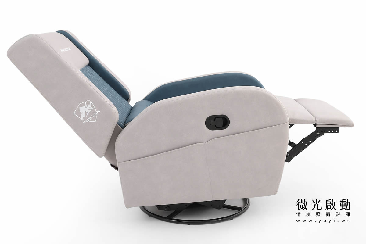 電競椅攝影｜紅白黑配色機能電競按摩椅去背攝影｜捷旺 13