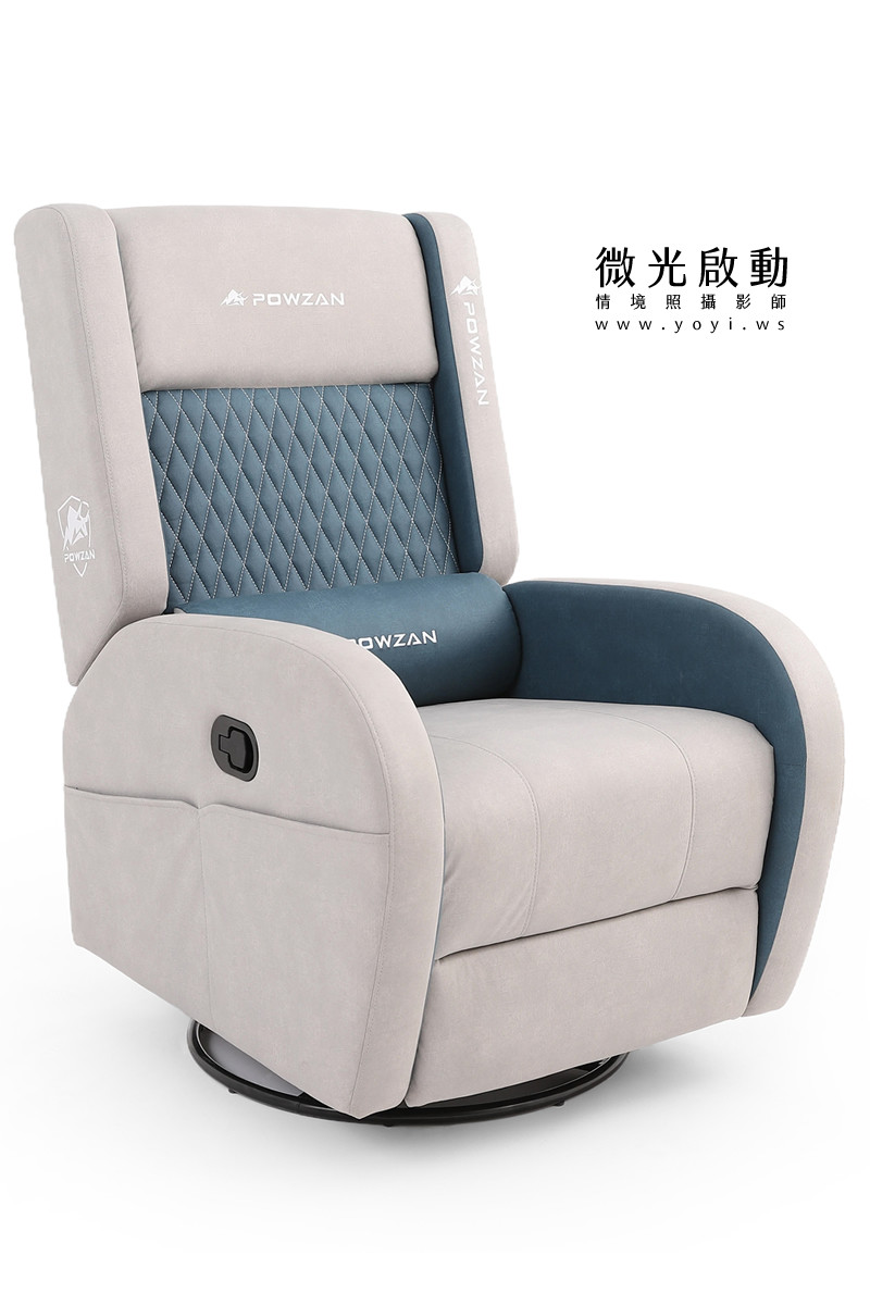 電競椅攝影｜紅白黑配色機能電競按摩椅去背攝影｜捷旺 15