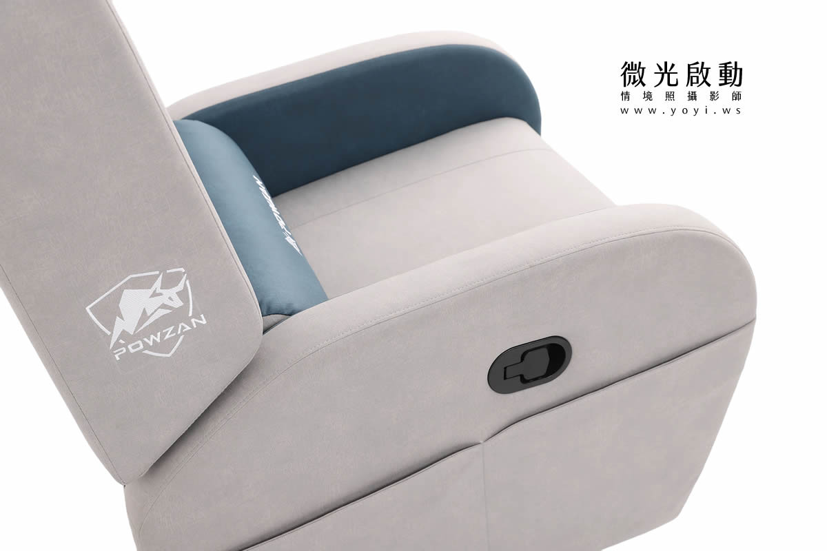 電競椅攝影｜紅白黑配色機能電競按摩椅去背攝影｜捷旺 19