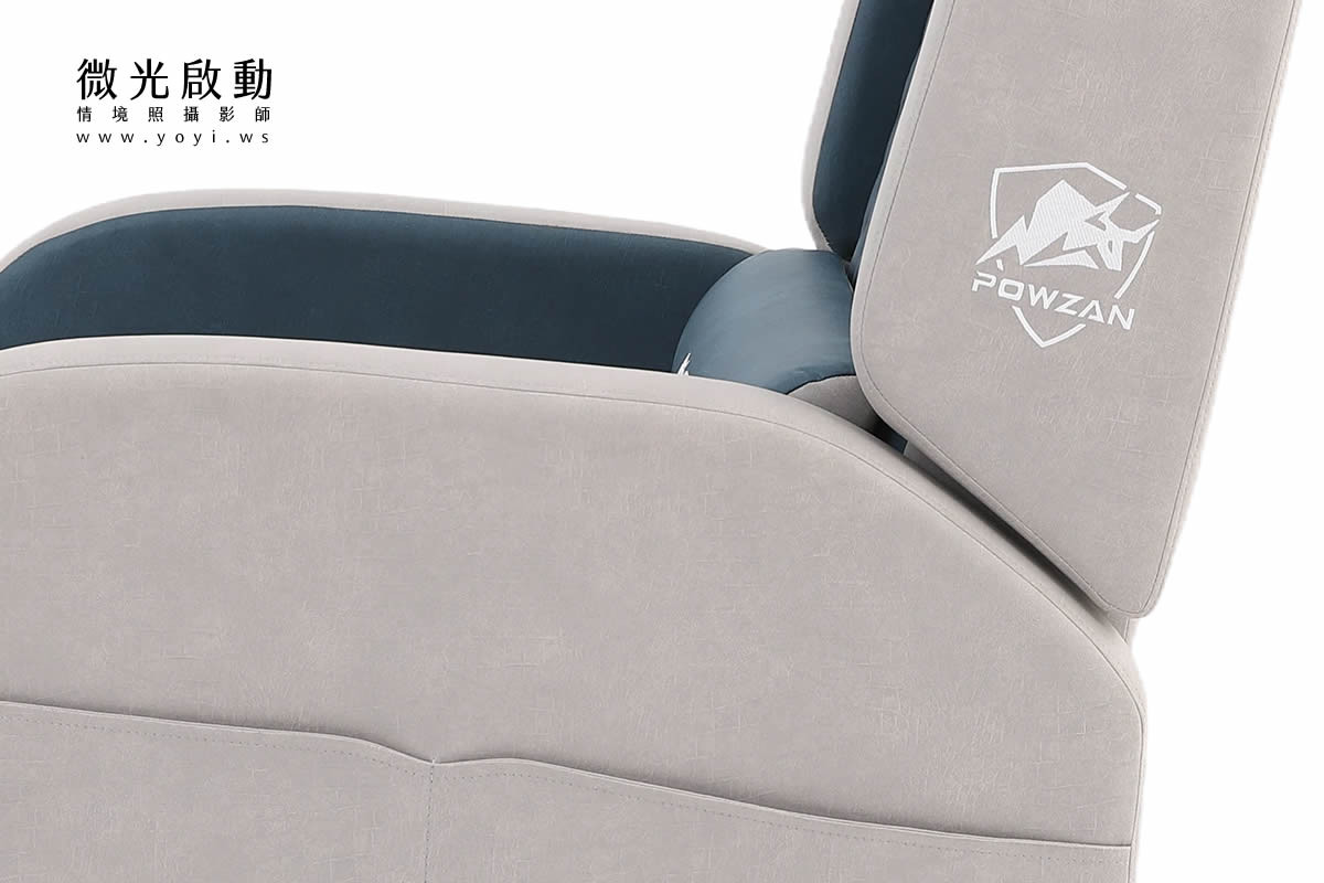 電競椅攝影｜紅白黑配色機能電競按摩椅去背攝影｜捷旺 49