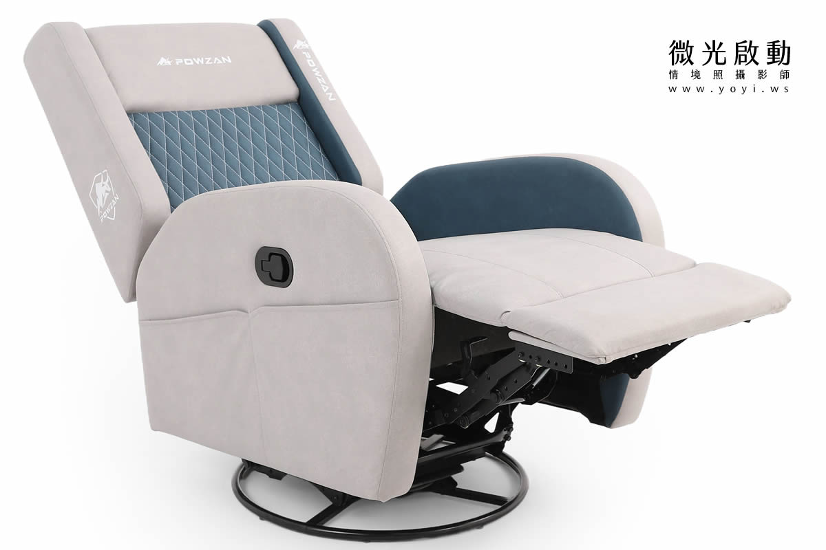 電競椅攝影｜紅白黑配色機能電競按摩椅去背攝影｜捷旺 55