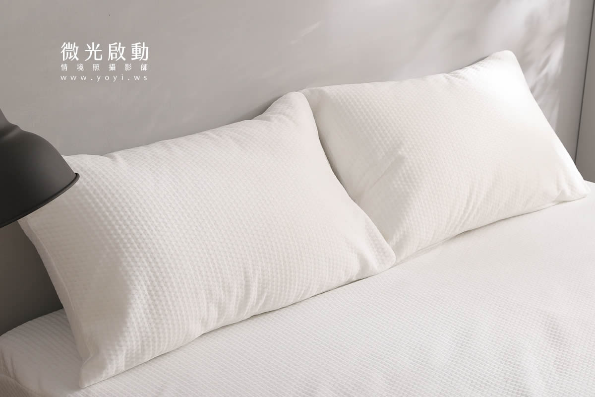 寢具商品攝影｜質感灰調雙人床包居家情境攝影｜愛利斯 1