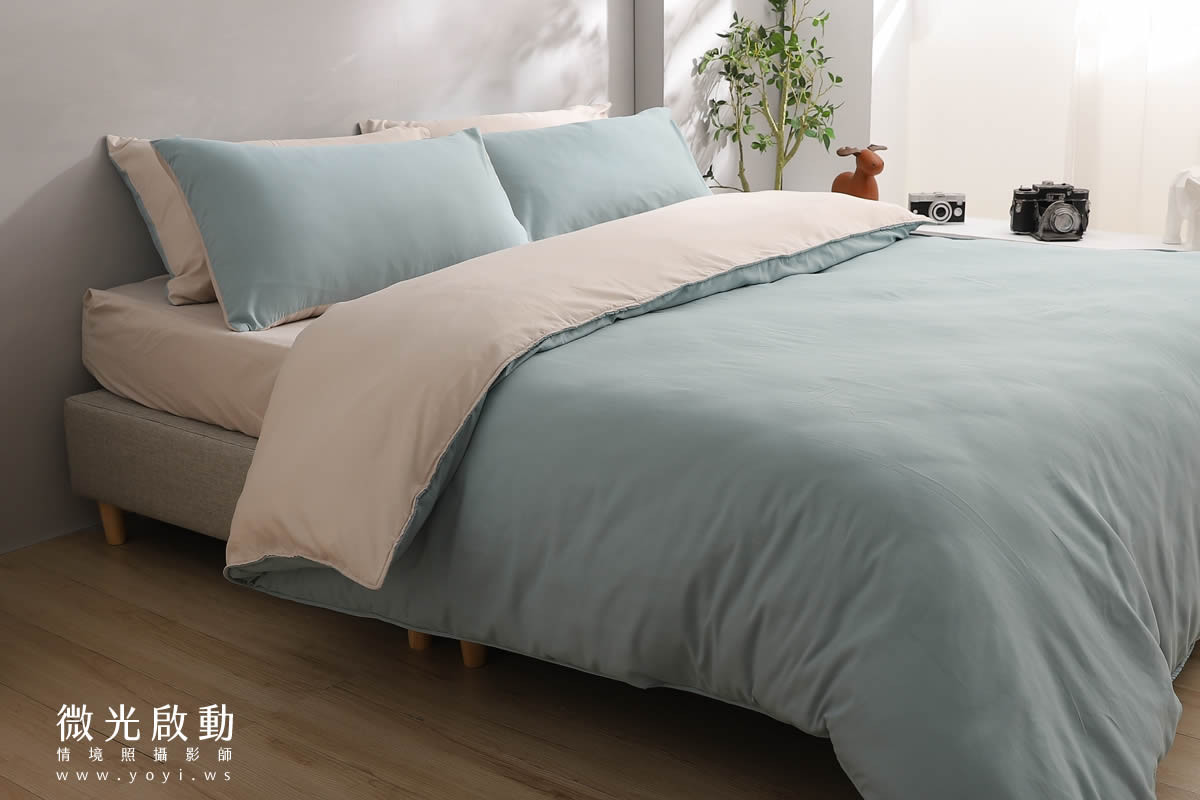 寢具商品攝影｜質感灰調雙人床包居家情境攝影｜愛利斯 21