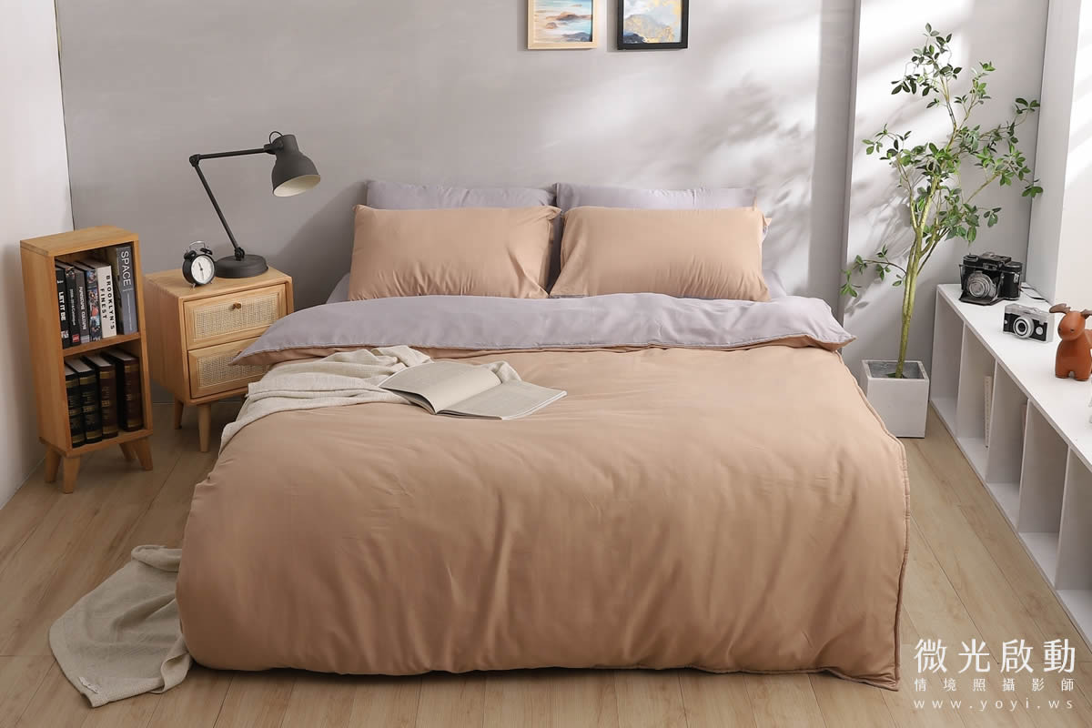 寢具商品攝影｜質感灰調雙人床包居家情境攝影｜愛利斯 27