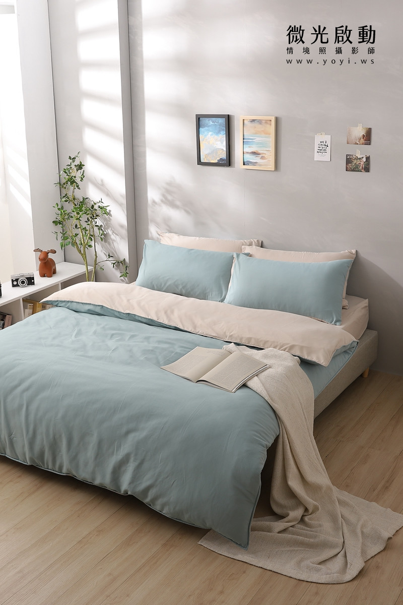 寢具商品攝影｜質感灰調雙人床包居家情境攝影｜愛利斯 29