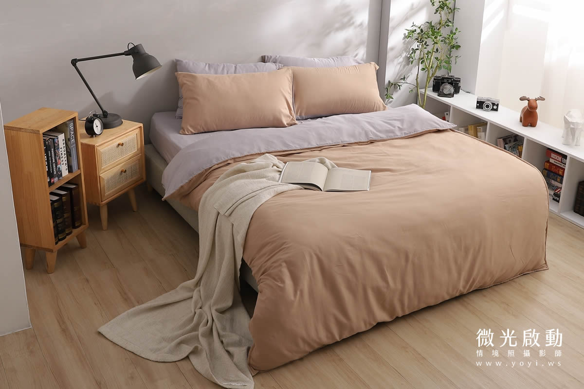 寢具商品攝影｜質感灰調雙人床包居家情境攝影｜愛利斯 33