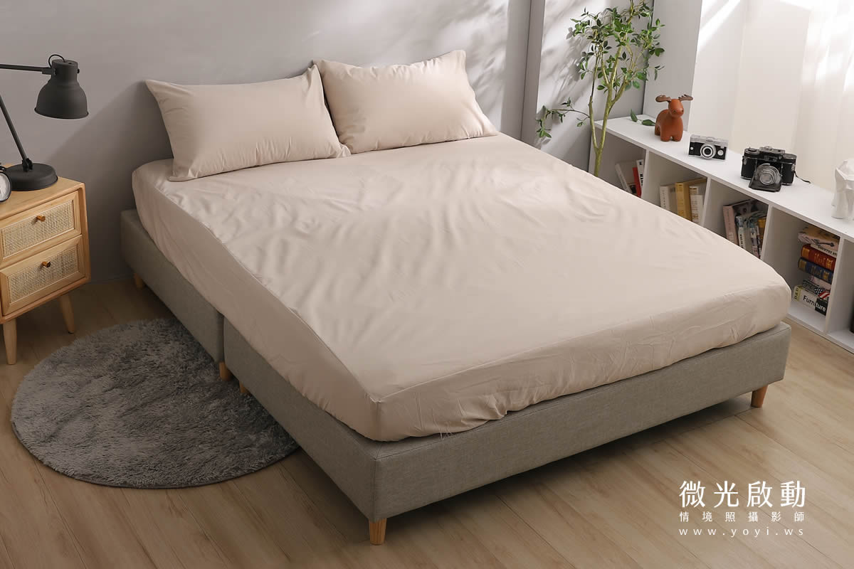 寢具商品攝影｜質感灰調雙人床包居家情境攝影｜愛利斯 45