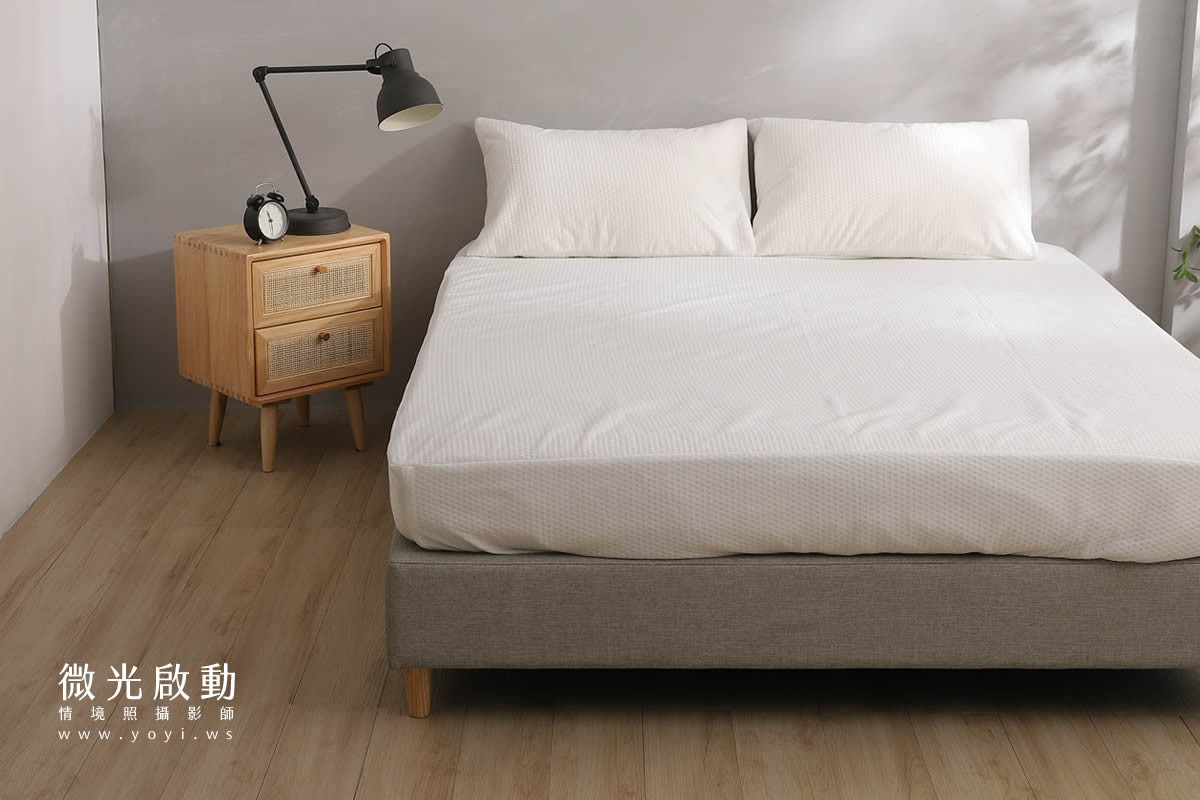寢具商品攝影｜質感灰調雙人床包居家情境攝影｜愛利斯 55