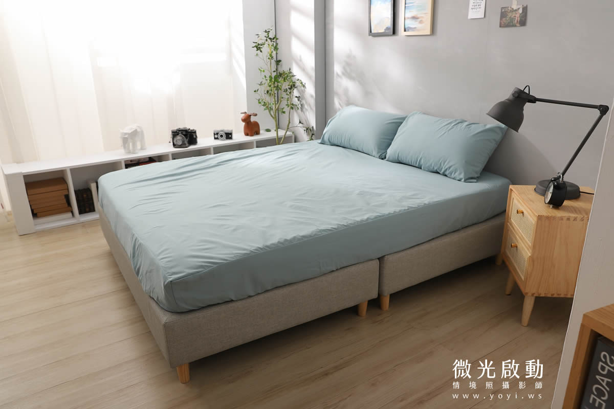 寢具商品攝影｜質感灰調雙人床包居家情境攝影｜愛利斯 87