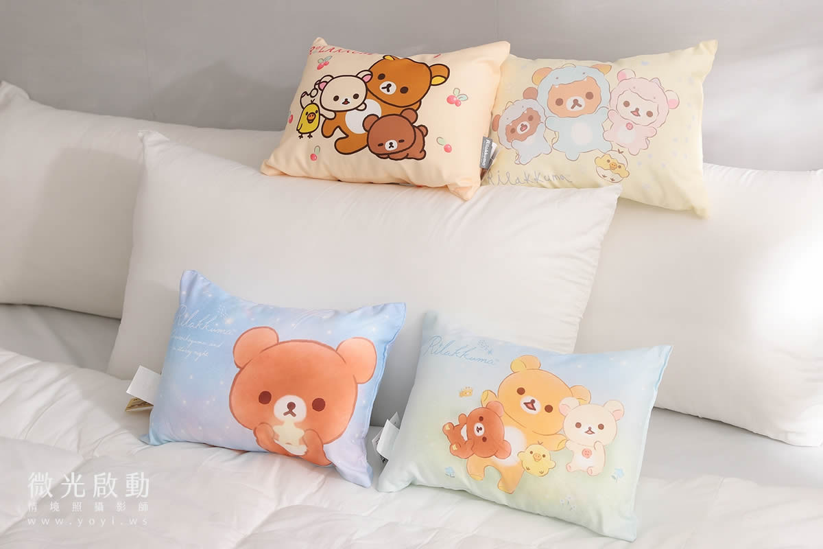 抱枕商品攝影｜童趣插畫風格抱枕木質調情境攝影｜床的嫁紗 11